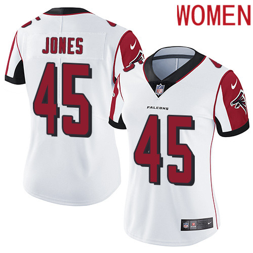 2019 Women Atlanta Falcons #45 Jones white Nike Vapor Untouchable Limited NFL Jersey->women nfl jersey->Women Jersey